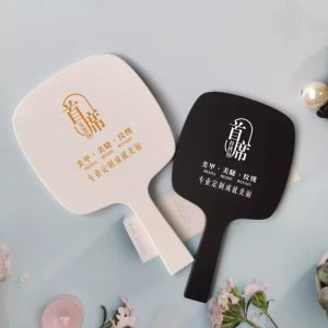 Lusterko Do Makijażu | Lustro Do Salonu Kosmetycznego Z Rękojeścią, Lusterko Do Makijażu Z Możliwością Personalizacji Logo, Lusterko Do Tatuażu Brwi I Stomatologii, Przenośne Lusterko Do Trzymania W Ręku. Lusterko Do Makijażu Lusterko Do Makijażu